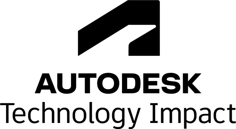 Autodesk logo, tagline: Technology Impact